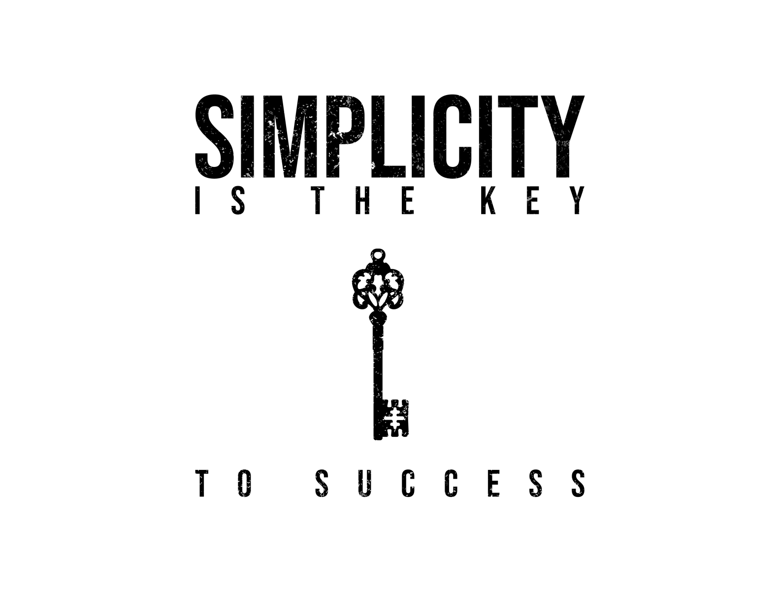 Simplicity is the key to Success Poster by Patrik Miskovic on Dribbble