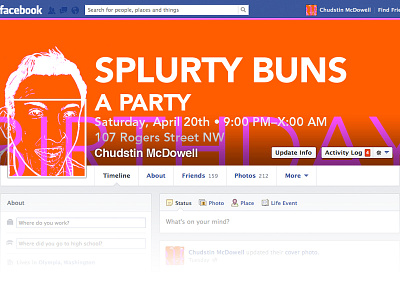 Splurty Buns avenir cover facebook illustration party