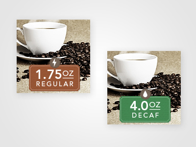 Coffee Icons avenir caffeine coffee decaf earthy fancy icons products set sticker