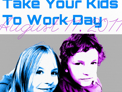 Take Your Child To Work: Raver Edition clashing cyber electronic league script neon orbitron photography raver vibrant
