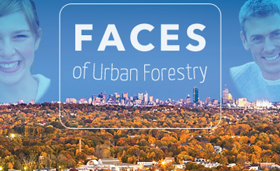 Faces of Urban Forestry avenir collage header photography treatment typography yanone kaffeesatz