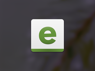 Evergreen Site Icon app avenir college e education higher ed homescreen icon letter school site