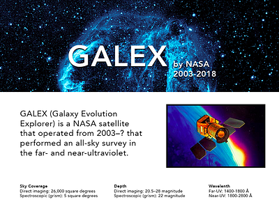 Trillian—Galex Telescope avenir hackathon layout nasa space