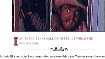 Torgo? cambria error flourish inside joke manos movie