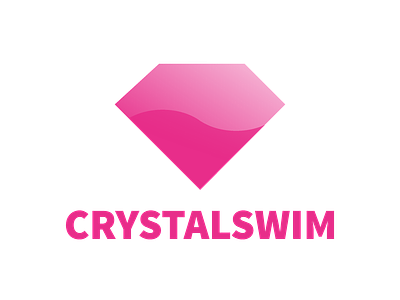 Logo CrystalSwim art branding design icon illustration illustrator logo minimal vector
