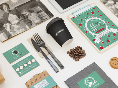 Brand Identity for the MAMMA's house Cafe Bistro Cakery branding design logo