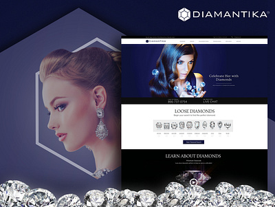 DIAMANTIKA branding design illustrator logo photoshop ui ux web website