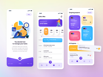 Tasky | App concept by Nika Goguadze on Dribbble