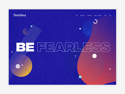 Fearless Landing branding landing page web design website website design