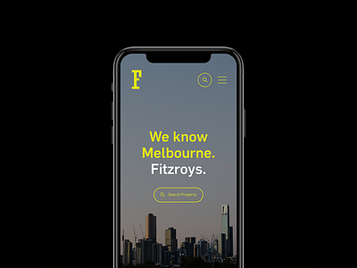 Fitzroys Mobile UI branding ui user interface web design website