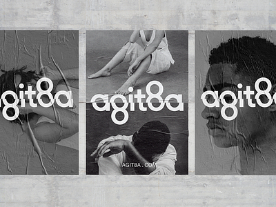 Agit8a WIP branding design identity design logo logo design