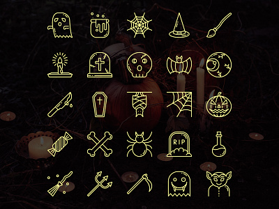 Halloween Icon Line Style