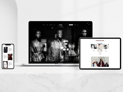 Fashion website design minimal ux web