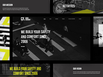Road Marking Website design design minimal uiux website
