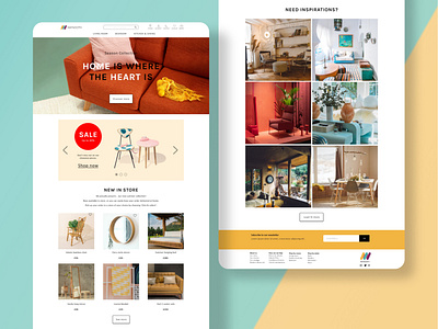 Maynooth Furniture Landing Page ui ux web