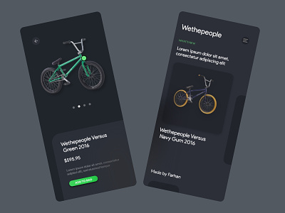 e-Commerce Bmx Bike Mobile App