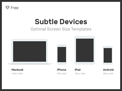 Sketch Freebie – Subtle Devices android devices download free freebie illustration ios mockups responsive sketch template vector