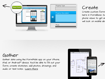 FormMobi Instruction Page ui ux webapp