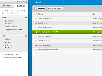 FormMobi Files View ui ux webapp