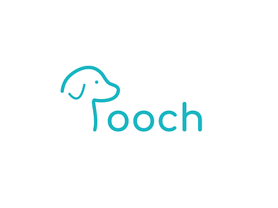 Pooch Logo app branding design dog logo flat icon logo logo design logo designer logotype minimal typography visual identity
