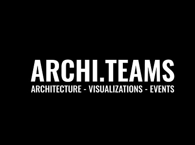 ARCHI.TEAMS Logo branding design logo minimal text