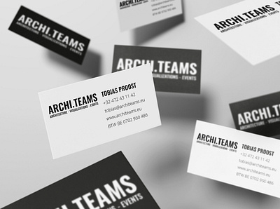 ARCHI.TEAMS Business Cards branding business cards design minimal typography