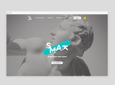 S.M.A.K. Website branding design details icon illustration logo minimal typography vector website website concept website design wix