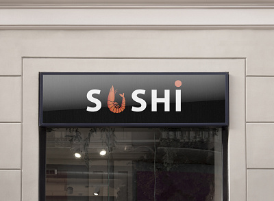 Sushi restaurant logo design branding design flat graphic graphicdesign illustration logo logodesign logotype sushi sushi logo typography