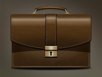 Briefcase 2011 briefcase business design icon leather photoshop stylish