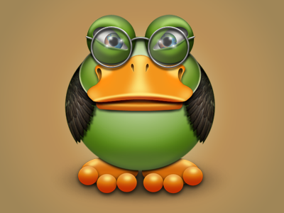Professor Von Quackenstein duck fun icon photoshop quack quackenstein