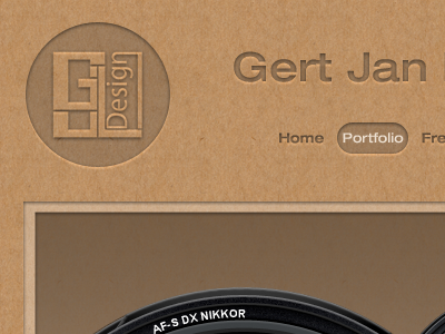 Portfolio (WIP) design gert jan lodder portfolio webdesign website