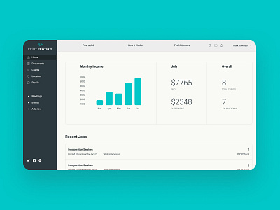 Dashboard Design for Lawyers