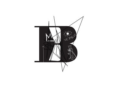 Typography Design - Inspired by Jean Michel Basquiat branding design illustration inspiration logo typography ui uiux ux uxuidesign