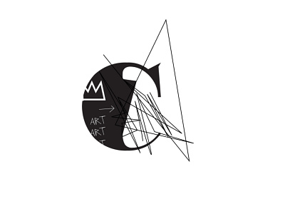 Typography Design - Inspired by Jean Michel Basquiat appdesign branding design illustration inspiration responsive design typography ui uiux ux