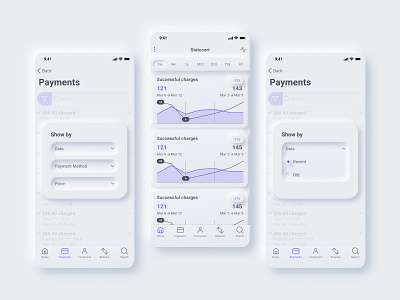 Neumorphic UI - App Design