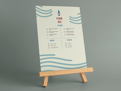 Menu design concept