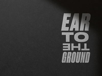 Ear To The Ground Logotype brand brand identity branding logo logotype