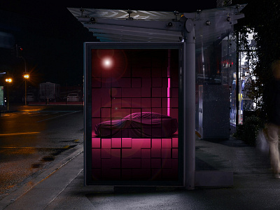 Bus stop mockup