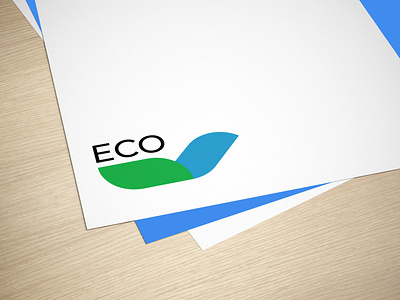 Eco brand branding business design icon logo mock up mockup photoshop typography