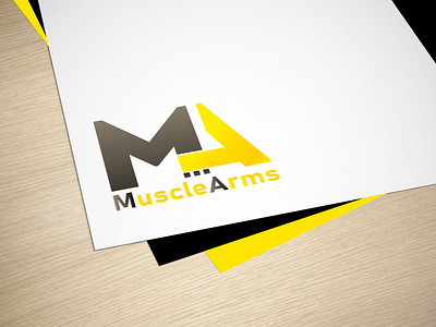 Muscle Arms Logo brand branding business design icon logo mock up mockup mockups photoshop