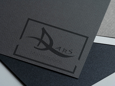 Dars Marketplace brand branding branding design business dars design idea logo logodesign market marketplace mockup paper photoshop