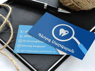 Dentist Business card brand branding design business business card businesscard card card design dental dentist design idea mockup mockups photoshop typography