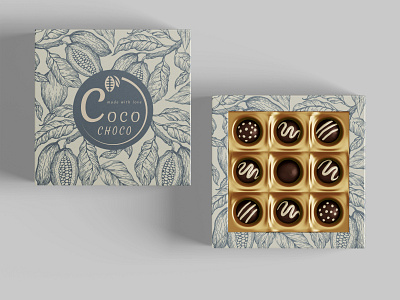 Coco Choco branding design illustration logo mock up mockup photo photoshop