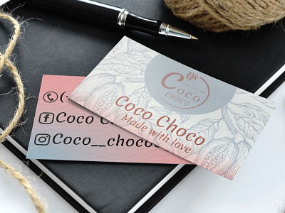 Coco Choco branding business business card card design graphic design illustration logo mock up mockup photo photoshop typography