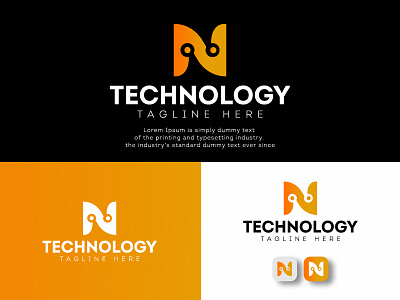 Modern Tech Logo brand identity branding graphic design logo logo design minimal minimalist minimalist logo modern tech tech logo