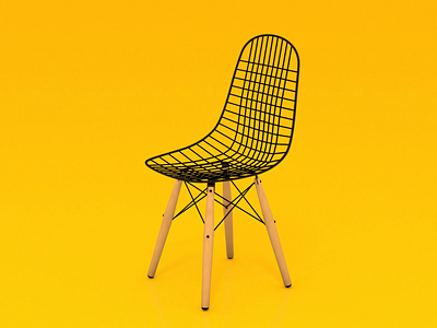 Wire Chair 3d cinema 4d eames furniture loop