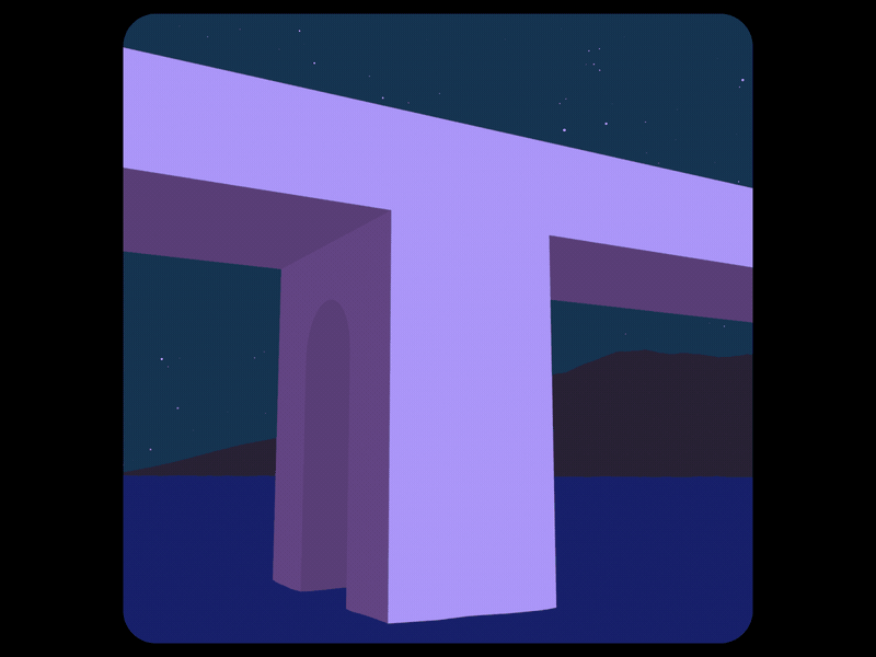 36 Days of Type - T 36 days of type 36daysoftype animated gif animation bridge c4d cinema 4d gif loop