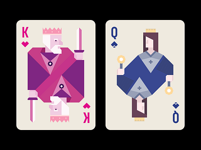 Playing Cards 2d ace design flat design flat illustration illustration illustrator jack king playing cards queen