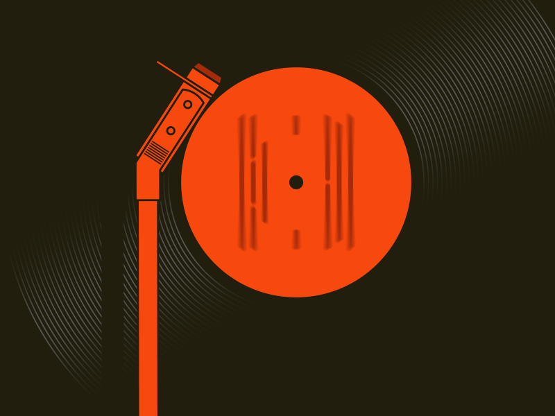 36 Days of Type 2021 - P 2d 36 days of type 36daysoftype after effects animated gif animation gif loop record turntable vinyl