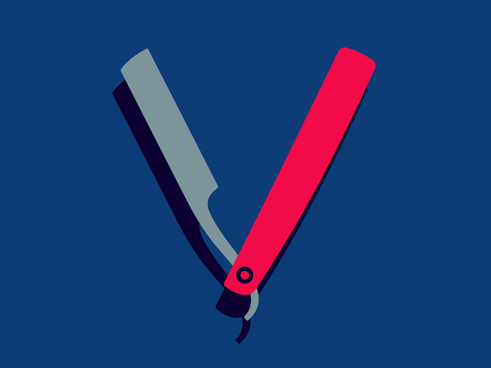 36 Days of Type 2021 - V 2d 36 days of type 36daysoftype after effects animated gif animation blade gif knife loop razor